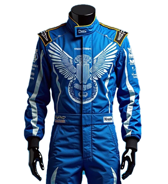 Blue Eagle Formula Kart Racing Suit – Replica Design Edition