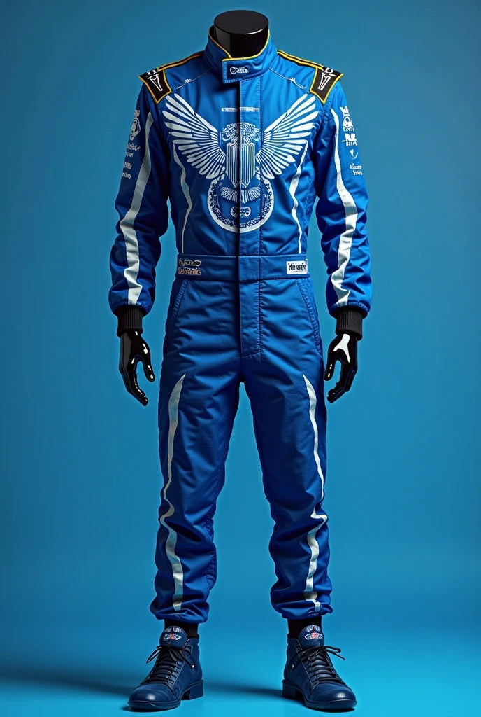 Blue Eagle Formula Kart Racing Suit – Replica Design Edition