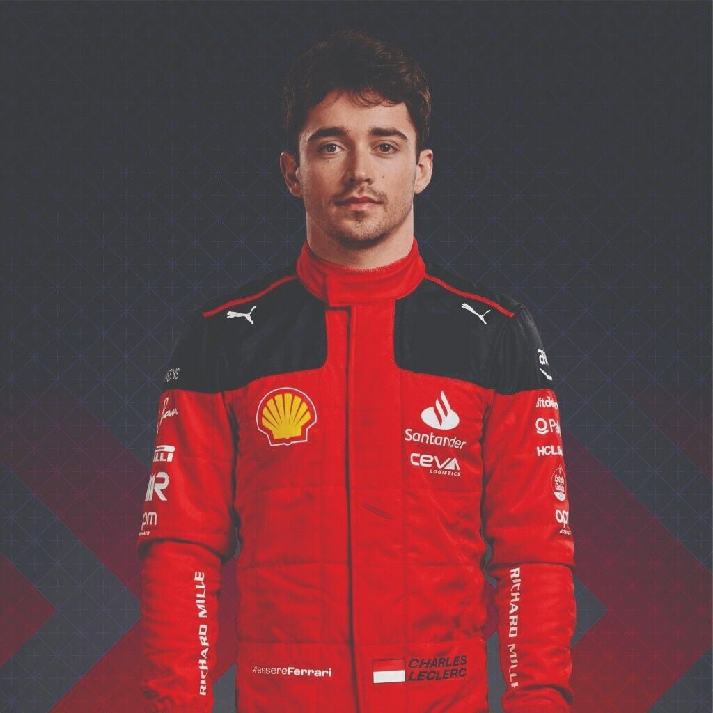 2023 Charles Leclerc Ferrari F1 Racing Suit - Dubai Racing Gear