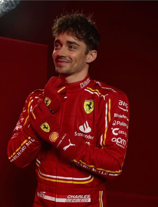 Ferrari Racing Gloves- 2024 Charles Leclerc Gloves