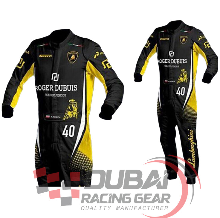 Lamborghini Go Kart Racing Suit With Digital Sublimation Print